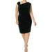 Lauren Ralph Lauren Womens Velvet Party Cocktail Dress Green 14