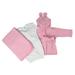 Bambini Robe, Gown & Fleece Blanket Baby Shower Layette Gift Set, 3pc (Baby Girls)