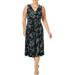 Lauren Ralph Lauren Womens Carana Stowe Floral Print Knee-Length Midi Dress