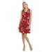 Hawaii Hangover Women's Tank Fit Dress Christmas Dress Santa Red