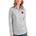 South Dakota Coyotes Antigua Women's Structure Button-Up Shirt - Gray/White