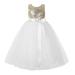 Heart Cutout Sequin Flower Girl Dress Special Occasion Dresses 172seq