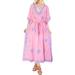HAPPY BAY Women's Caftan Tunic Kimono Dress Summer Evening Party Embroidered