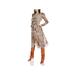 LINI Womens Erica Paisley Smocked Midi Dress