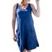 Sexy Dance Womens Summer Casual Plain Dresses Ladies Boho Crew Neck Loose Holiday Midi Dress Women's Summer Casual T Shirt Dresses Tank Swing Dress Pockets