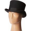 scala classico men's wool felt english topper hat, black, small