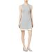 Maison Jules Womens Pleated Sheath Dress