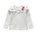 Leftwind Spring Autumn Baby Girl T-Shirts 1Y-7Y Long Sleeve Kids Striped Solid Bowknot Design Tops Tees Casual Soft Blouse 5 Colors