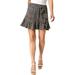 MICHAEL Michael Kors Womens Mini Ruffled Mini Skirt Black XL