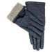 Womens Genuine Sheepskin Leather Winter Gloves for Snow â€“ Cashmere Lined, Touchscreen Friendly Driving Texting Gloves for Ladies, Girls, Ski - Heavy Duty Fashion Gloves - Black
