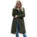 Women's Coat, Winter Warm Long Sleeve Lapel Midi Coat Jacket for Travelling Party Shopping Vacation