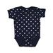 Infant Baby Rib Bodysuit - NAVY/ WHITE DOT - 18MOS