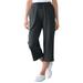 Woman Within Women's Plus Size Petite Sport Knit Capri Pant