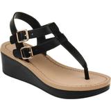 Women's Journee Collection Bianca Wedge Thong Sandal