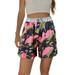 UKAP Women Summer Beach Shorts Juniors Casual Loose Camo Shorts with Drawstring S-XXL #2 Pink(Camouflage) S(US 4-6)