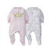 Gerber Baby Girl Sleep 'N Play Footed Pajamas, 2-Pack