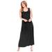 Woman Within Women's Plus Size Empire-Waist Print Maxi Dress