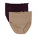 Rhonda Shear Panties Sz M 2-pack Cotton Blend Ahh w/ Lace Overlay Purple 679962