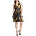 Rachel Rachel Roy Womens Sleeveless V Neck Cocktail Dress Navy 8