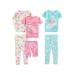 Simple Joys by Carter's Girls' Little Kid 6-Piece Snug Fit Cotton Pajama Set