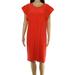 Womens Shift Dress Large Ruffle Sleeve Jersey L