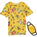 SpongeBob SquarePants Boys Short Sleeve T-Shirt with Mask (14-16, Gold/Yellow)