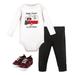 Hudson Baby Boy Long Sleeve Bodysuit, Pants & Shoes, 3pc Outfit Set