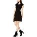 Bar Iii Womens Lace-Up Sweater Mini Dress