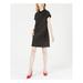 MAISON JULES Womens Black Heather Sleeveless Peter Pan Collar Above The Knee Shift Dress Size XXS