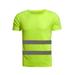 Men's high visibility short-sleeved, safety shirt cooling quick-drying reflective T-shirt, construction site construction fluorescent short-sleeved, night running reflective safety T-shirt