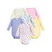 Luvable Friends Baby Girl Long Sleeve Bodysuits 6-Pack