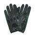 Size Medium Mens Classic Leather Unlined Driving Gloves, Black