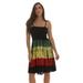 Riviera Sun Strapless Tube Short Dress / Summer Dresses (1X, Tie Dye)