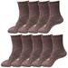 9 Pairs Womens Winter Casual Wool Blend Thick Knit Thermal Warm Crew Cozy Boot Socks Size 5-10