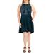 Speechless Womens Plus Caviar Cocktail Hi-Low Fit & Flare Dress