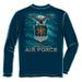 Air Force USAF Missile Long Sleeve T-Shirt by , Navy Blue