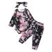 Bebiullo Toddler Baby Boys Girls Tie-Dye Romper Pants Headband 3pcs Pajamas Set 6-12 Months