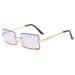 TureClos Square Lens Sunglass Outdoor Camping Hiking Traveling Frameless UV-protection Sun Glasses Grey Pink