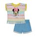 Disney Minnie Mouse Toddler Girls T-Shirt Shorts Set Multicolor 3T