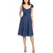 Rachel Rachel Roy Womens Kate Linen Striped Casual Dress