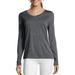 Hanes Sport Women's Cool DRI Performance Long-Sleeve V-Neck Tee