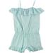 Ralph Lauren Girls Ruffle Romper Jumpsuit