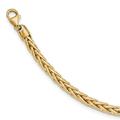 Primal Gold 14 Karat Yellow Gold Polished 8.5-inch Wheat Chain Bracelet