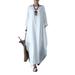 ZANZEA Womens Long Sleeve Casual Loose Long Shirt Dresses