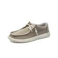 UKAP Mens Casual Canvas Boat Shoes Outdoor Walk Slip On Loafers Deck Shoes