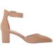 Kurt Geiger Burlington Pointed-Toe Block-Heel Pumps Tan