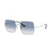 Ray-Ban RB1971-91493F Square 1971 Classic Silver Light Blue Gradient Lens Sunglasses