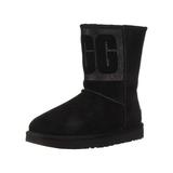 Ugg Australia Women's Shoes Classic Short Leather Closed Toe Ankle Cold Weather Boots