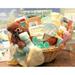 Gift Basket Drop Shipping 890111-Y/T Deluxe Welcome Home Precious Baby Basket -Yellow and Teal