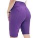 Faeriesty Women's Slim Fit Knee Length Biker Leggings High Waist Stretch Workout Dri Workout Shorts